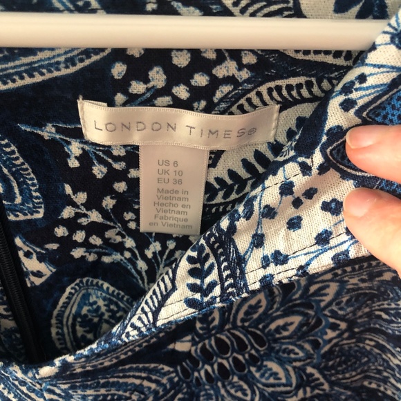 London Times Size 6 Dress - Picture 2 of 3